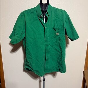 Cinch Men's Green Casual Button Down Shirt